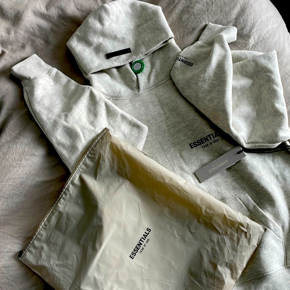 SOLD OUT - Essentials by Fear of God Oatmeal Hoodie Unisex Small